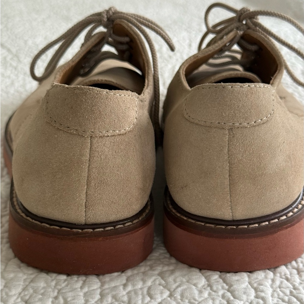 Men's Tan Suede Oxford Shoes US 8 - Picture 8 of 9